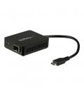 Adaptador usb tipo c a sfp startech macho - hembra