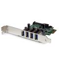 Tarjeta pci express startech pexusb3s4v 4x usb 3.0