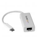 Adaptador usb tipo c a rj45 startech macho - hembra blanco