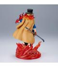 Figura banpresto one piece the shukko logia sabo special edition 17cm