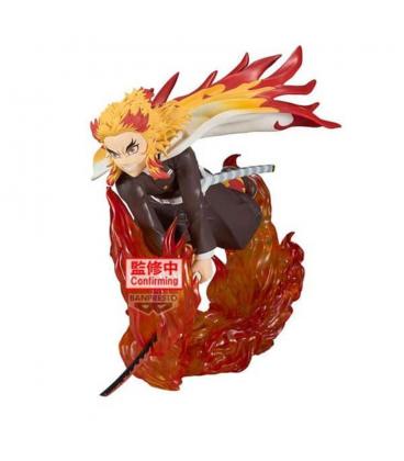 Figura banpresto demon slayer kimetsu no yaiba vibration stars plus kyojuro rengoku 14cm