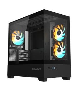 Caja ordenador gaming gigabyte aorus c201b ice matx vidrio usb 3.2 negra