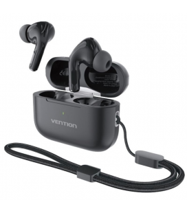 Auriculares bluetooth vention echo lite e11 con estuche de carga/ autonomía 6h/ negros