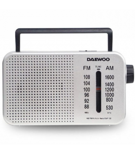 Radio portátil daewoo dw1122/ plata
