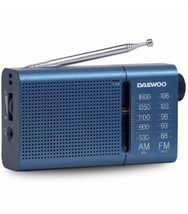 Radio portátil daewoo dw1036/ a pilas/ azul