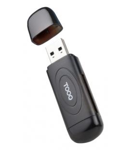 Lector de tarjetas externo tooq tqr-3002b/ usb 3.0
