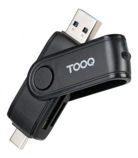 Lector de tarjetas externo tooq tqr-3003b/ usb 2.0 y usb tipo-c