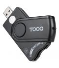 Lector de dni, tarjetas inteligentes, sd y microsd tooq tqr-3012b/ usb 2.0/ negro
