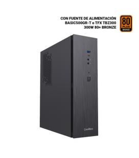 Caja ordenador coolbox t370 - bz matx negro con fuente tfx bronze
