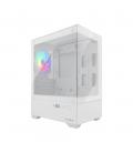 Caja ordenador gaming coolbox gm200 vision lite matx argb cristal templado blanco