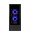 Caja ordenador gaming nox hummer nemesis atx 2 x usb 3.0 2 x usb 2.0 negra argb