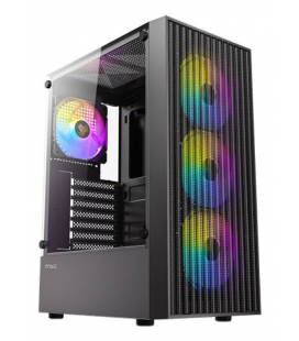 CAJA ANTEC AX27 ARGB ATX NEGRO 4XVENT 120MM 2XUSB SN FUENTE