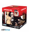 Taza termica abystyle chainsaw man denki y aki 460ml