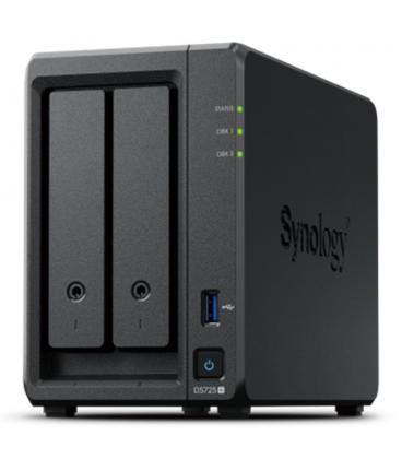 Servidor nas synology disk station ds725+ 4gb 2 bahias gigabit ethernet