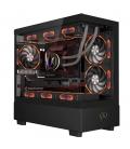 Caja ordenador gaming keep out xc - 301 glass matx argb cristal templado negro