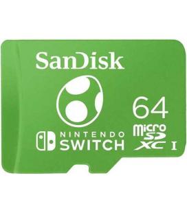 Sandisk Nintendo 64GB (Yoshi Edition) - Tarjeta MicroSD