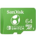 Sandisk Nintendo 64GB (Yoshi Edition) - Tarjeta MicroSD