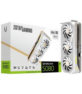 Tarjeta Gráfica ZOTAC GAMING GeForce RTX 5080 SOLID OC 16GB GDDR7 Reflex 2 RTX AI DLSS4 Blanca