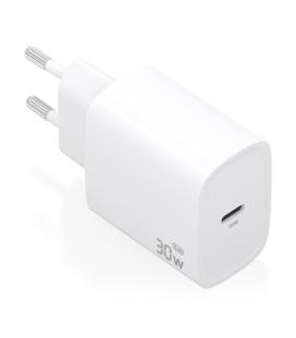 Cargador de pared gan aisens a110-0950/ 1xusb tipo-c/ 30w/ blanco