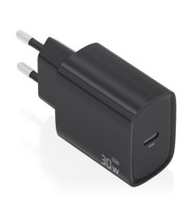 Cargador de pared gan aisens a110-0951/ 1xusb tipo-c/ 30w/ negro