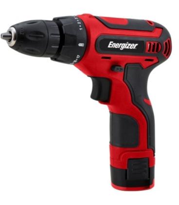 Taladro-atornillador sin cable energizer 3dr08/ 1 batería 12v/ con cargador