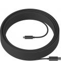 Logitech 939-001799 cable USB USB 3.2 Gen 2 (3.1 Gen 2) 10 m USB A USB C Grafito