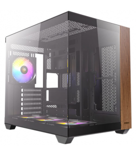 CAJA ANTEC CX800 ARGB ATX WOOD 2XVENT REV 120 MM 1X120MM 2XUSB SN FUENTE