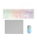 Pack gaming mars gaming mcpwx/ teclado inalámbrico + ratón inalámbrico + alfombrilla