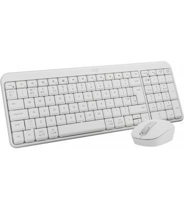 Teclado + mouse logitech mk250 inalambrico blanco