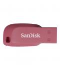 Memoria usb 2.0 sandisk 32gb cruzer blade rosa electrico