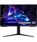 Monitor Gaming Samsung Odyssey G3 S24DG304EU/ 24"/ Full HD/ 1ms/ 180Hz/ VA/ Regulable en altura/ Negro