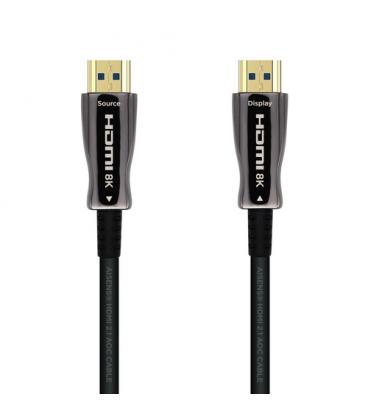 Cable hdmi 2.1 aoc 8k aisens a153-0524/ hdmi macho - hdmi macho/ 100m/ negro