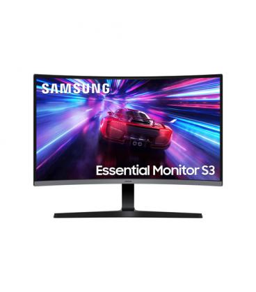 Monitor profesional curvo samsung essential monitor s3 s39gd s27d396gau 27'/ full hd/ multimedia/ negro y plata