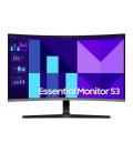 Monitor profesional curvo samsung essential s3 s39gd s32d396gau 32'/ full hd/ multimedia/ negro y plata