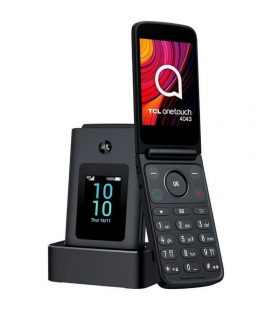 Teléfono móvil tcl one touch 4043d para personas mayores/ 4g/ gris oscuro