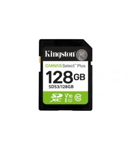 Tarjeta de memoria kingston canvas select plus 128gb sd xc/ clase 10/ 150mbs