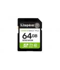 Tarjeta de memoria kingston canvas select plus 64gb sd xc/ clase 10/ 100mbs