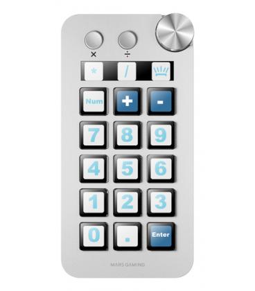 Control deck mars gaming msd-neo/ 15 teclas lcd/ 1 rueda/ 2 botones/ blanco