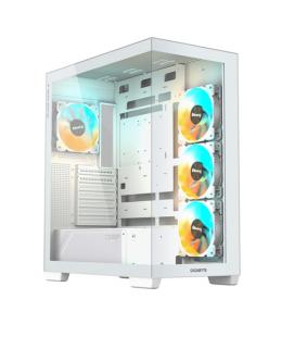 Caja ordenador gaming gigabyte c500 atx cristal templado blanca