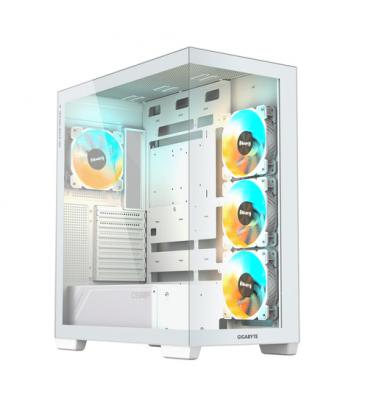Caja ordenador gaming gigabyte c500 atx cristal templado blanca