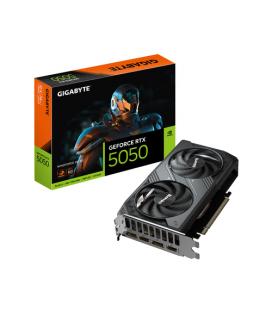 GIGABYTE GeForce RTX 5050 WINDFORCE OC 8G Tarjeta Gráfica - 8GB GDDR6, 128bit, PCI-E 5.0, 2587MHz Frecuencia del núcleo, 2 x DP,