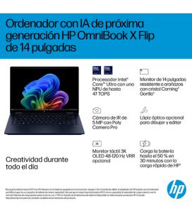 Portatil hp 14 - fm0010ns u7 - 258v 32gb ssd 1tb 14 pulgadas