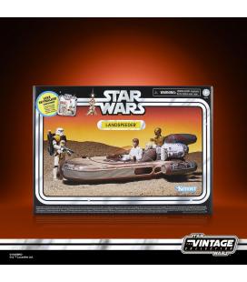 Figura hasbro star wars landspeeder & luke skywalker (tatooine)