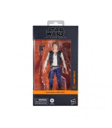 Figura hasbro star wars the black series a new hope han solo