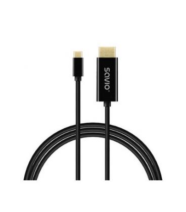 CABLE USB-C a HDMI SAVIO CL-191 2M