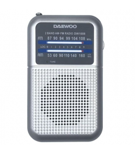 Radio portátil daewoo dw1008/ plata