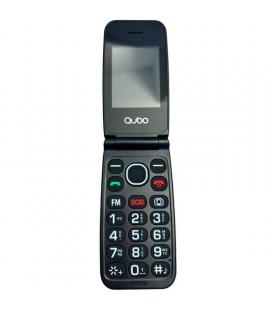 Teléfono móvil qubo neonw-bk 4g para personas mayores/ negro