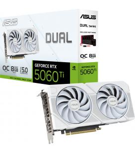 Tarjeta gráfica asus dual geforce rtx 5060 ti oc white edition/ 8gb gddr7