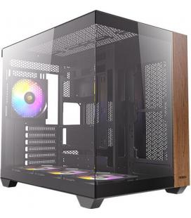CAJA ANTEC CX800 ARGB ATX WOOD 2XVENT REV 120 MM 1X120MM 2XUSB SN FUENTE