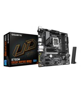 GIGABYTE B760M DS3H WIFI6E GEN5 Placa Base – Compatible con procesadores Intel Core 14ª generación, VRM digital de 6+2+1 fases, 